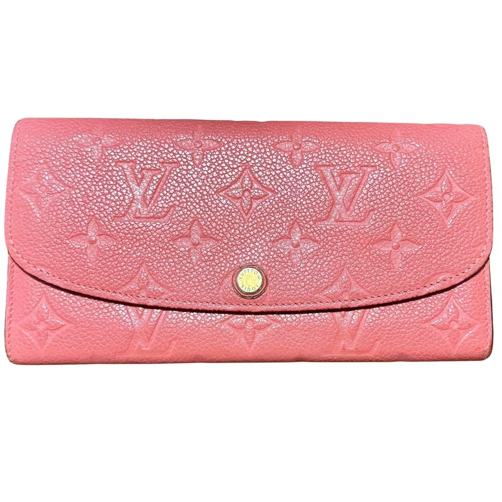 Louis Vuitton Emilie Wallet Monogram Empreinte Leather Pink M62370 CA1196